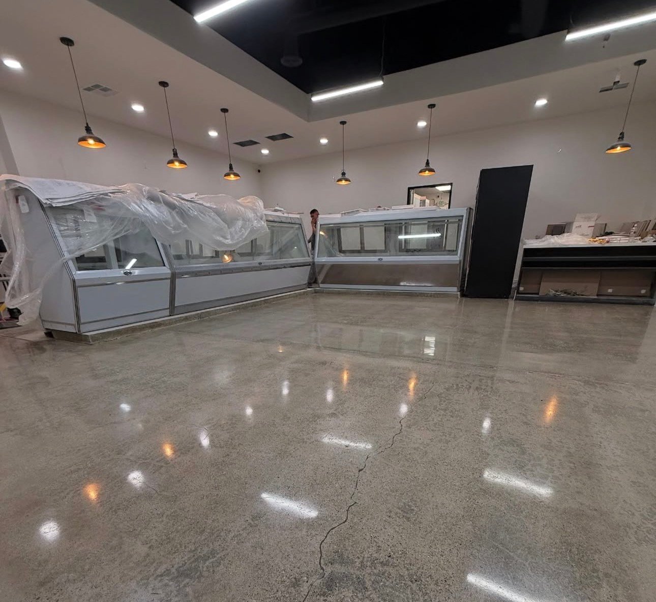 polished concrete commercial Orange County