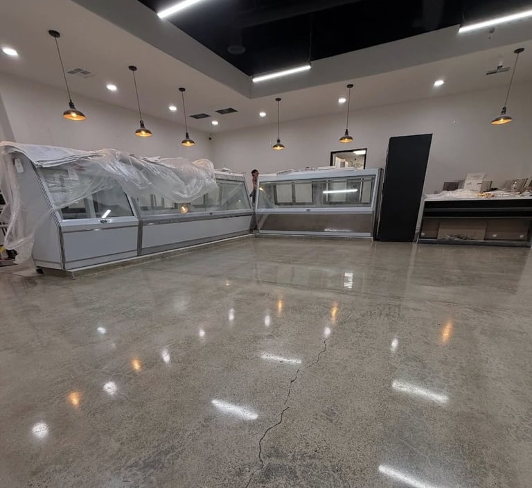 polished concrete commercial Lake Forest