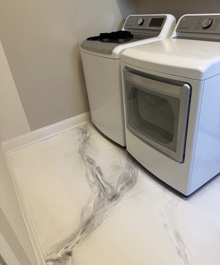 metallic white laundry Orange County