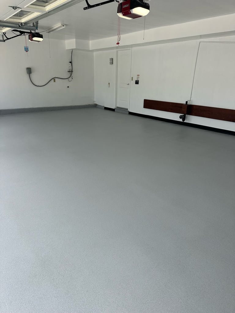 garage floor gray Orange County